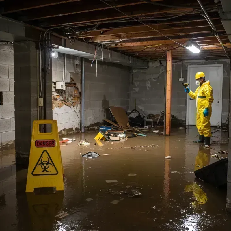 Flooded Basement Electrical Hazard in Belmont, NH Property